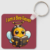 Porte-clés Je suis un Chrétien Bee-Liever (Dos)