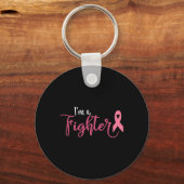 Porte-clés Je Suis Un Combat Contre Le Cancer Du Sein Sensibi (Recto)