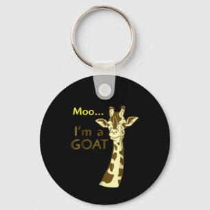 Porte-clés Je suis un Cool de chèvre qui confuse la Giraffe