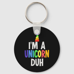 Porte-clés Je suis un costume d'Halloween à la licorne
