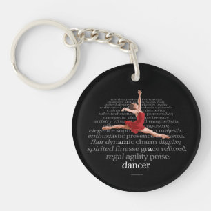 Porte-clés Je suis un danseur