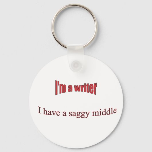 Porte-clés Je suis un écrivain porte - clé (Recto)