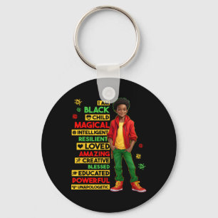Porte-clés Je suis un enfant noir Mois de l'histoire afro-amé
