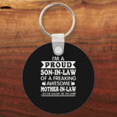 Porte-clés Je suis un Fils Fier en Droit d'un Fou Fou (Recto)