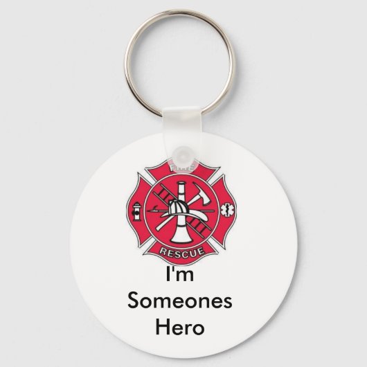 Porte-clés Je suis un héros (Recto)
