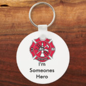 Porte-clés Je suis un héros (Recto)