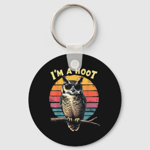 Porte-clés Je Suis Un Hoot Sarcastique Dit Chouette Oiseau Ré