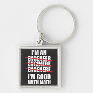 Porte-clés Je suis un ingénieur - bon en mathématiques