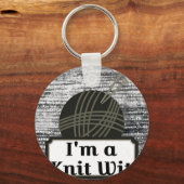 Porte-clés Je suis un Knit Wit : Une Motivation créative (Recto)
