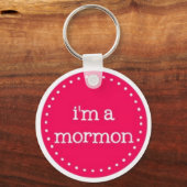 Porte-clés Je suis un mormon (Recto)