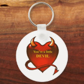 Porte-clés Je suis un petit diable (Recto)