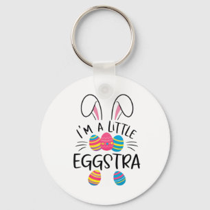 Porte-clés Je suis un petit Eggstra drôle Bunny Bunny de Pâqu