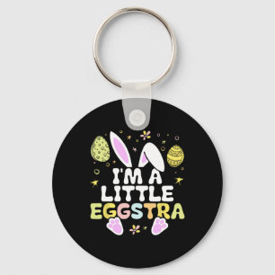 Porte-clés Je suis un petit T-shirt de jour de Pâques Eggstra