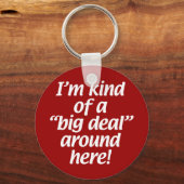 Porte-clés Je suis un peu gros par ici. (Recto)