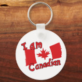 Porte-clés Je suis un Porte - clé canadien (Recto)
