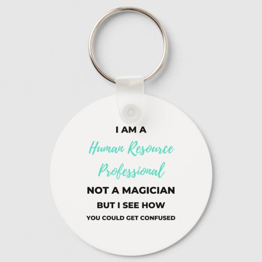 Porte-clés Je Suis Un Professionnel Des Ressources Humaines E (Recto)
