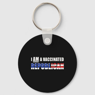 Porte-clés Je suis un républicain vacciné, sensibilisation au