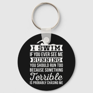 Porte-clés Je Suis Un Swimmer