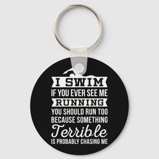 Porte-clés Je Suis Un Swimmer (Recto)