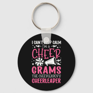 Porte-clés Je suis une cheer grams d'une grand-mère de cheerl