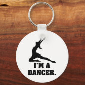 Porte-clés Je suis une danseuse (Recto)