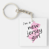 Porte-clés Je suis une fille de New Jersey (Devant)