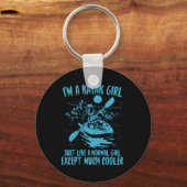 Porte-clés Je Suis Une Fille Kayak (Recto)