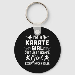 Porte-clés Je suis une Karate Girls Design Art pour les femme