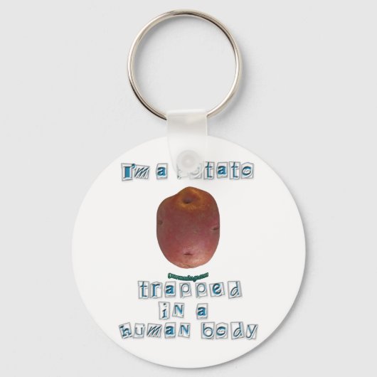 Porte-clés Je suis une pomme de terre (Recto)