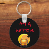 Porte-clés Je suis une sorcière (Recto)