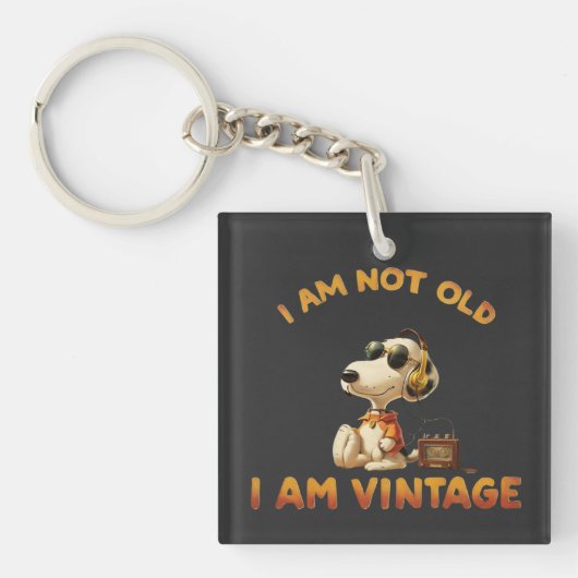 Porte-clés Je suis Vintage (Devant)