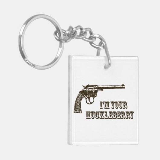 Porte-clés Je suis votre arme à feu occidentale d'airelle (Devant gauche)