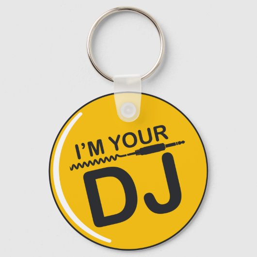 Porte-clés Je suis votre DJ (Recto)