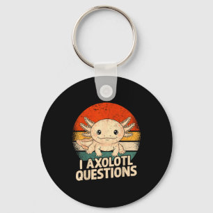 Porte-clés Je T-shirt Questions Axolotl Adultes Jeunesse Enfa