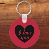 Porte-clés "Je t'aime" (Recto)
