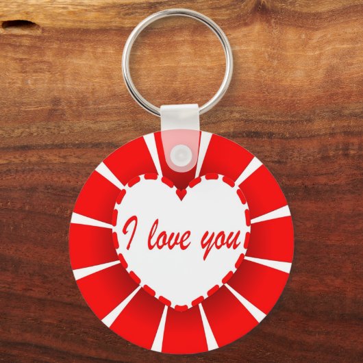 Porte-clés Je t'aime (Recto)