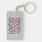 Porte-clés Je t'aime au foyer et au retour (Dos)