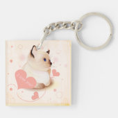 Porte-clés Je T'Aime Chat (Dos)