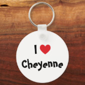 Porte-clés Je t'aime Cheyenne (Recto)