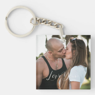 Porte-clés Je t'aime, couple d'amour