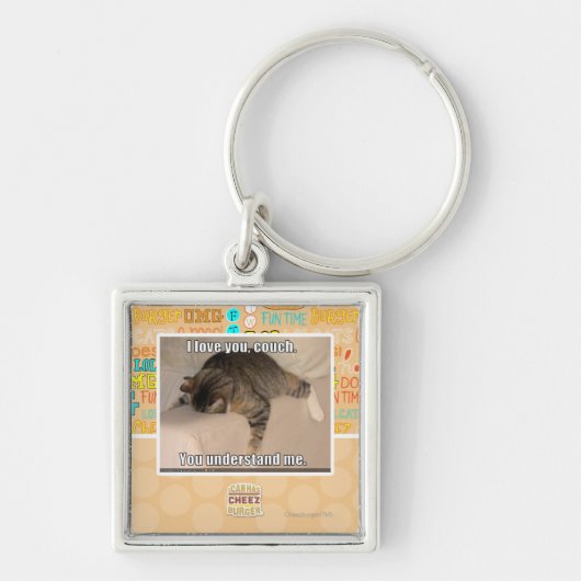 Porte-clés Je t'aime, divan (Devant)