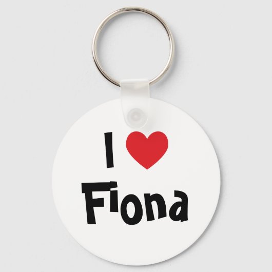 Porte-clés Je t'aime Fiona (Recto)