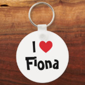 Porte-clés Je t'aime Fiona (Recto)