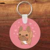 Porte-clés Je t'aime Frenchie (Recto)