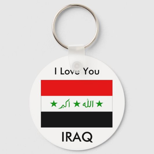 Porte-clés Je t'aime IRAQ (Recto)