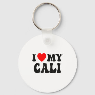 Porte-clés Je T'aime Ma Cali Drôle Saint-Valentin Cœur Rouge