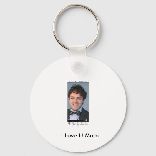 Porte-clés Je t'aime maman (Recto)