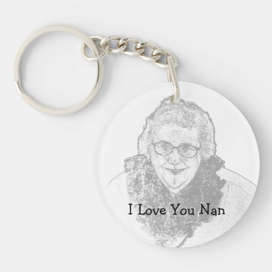 Porte-clés Je t'aime Nan Keyring (Devant)