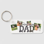 Porte-clés Je t'aime papa, photo collage mug (Verso)