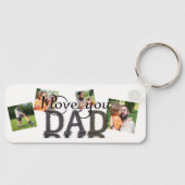 Porte-clés Je t'aime papa, photo collage mug (Recto)